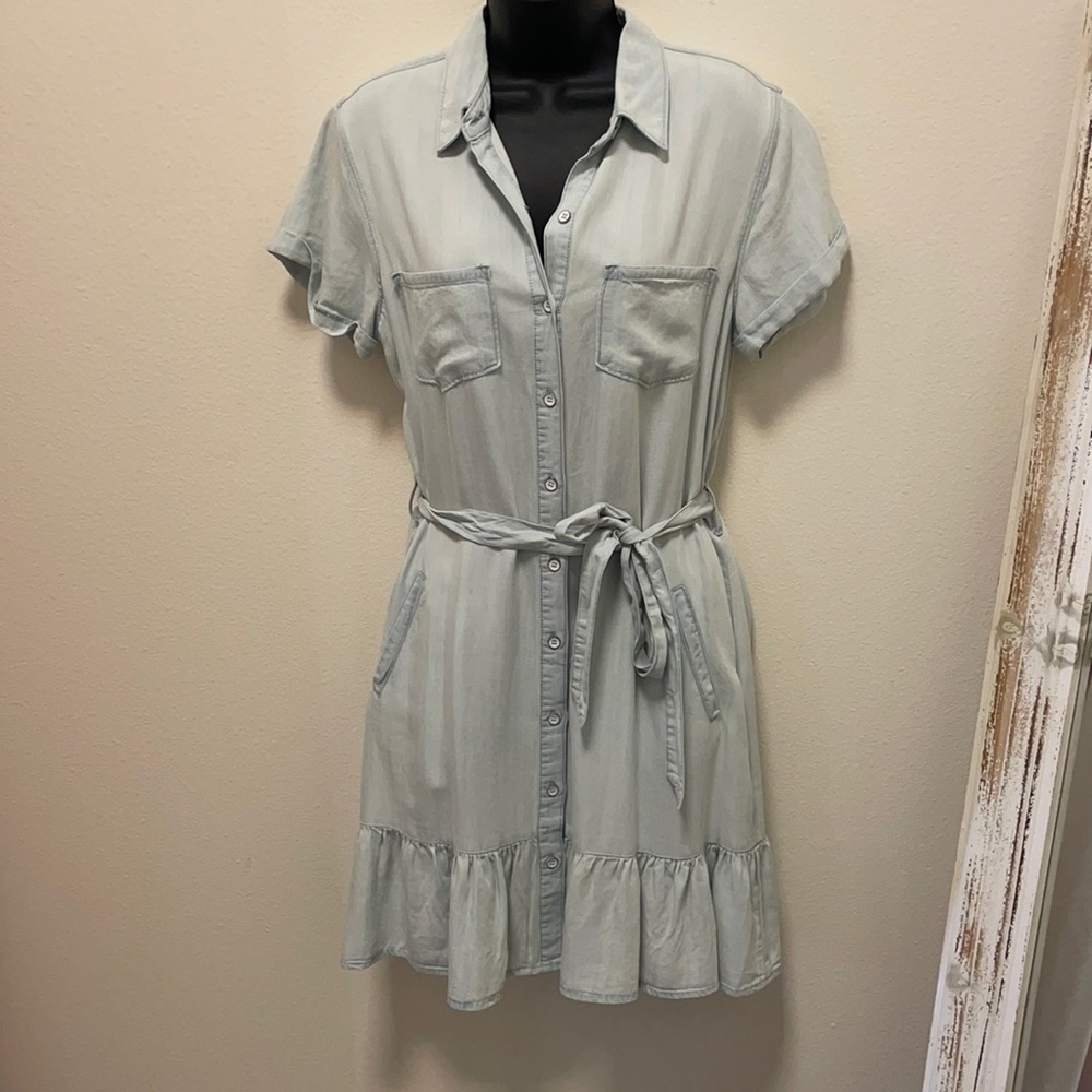 Velvet heart tender denim dress